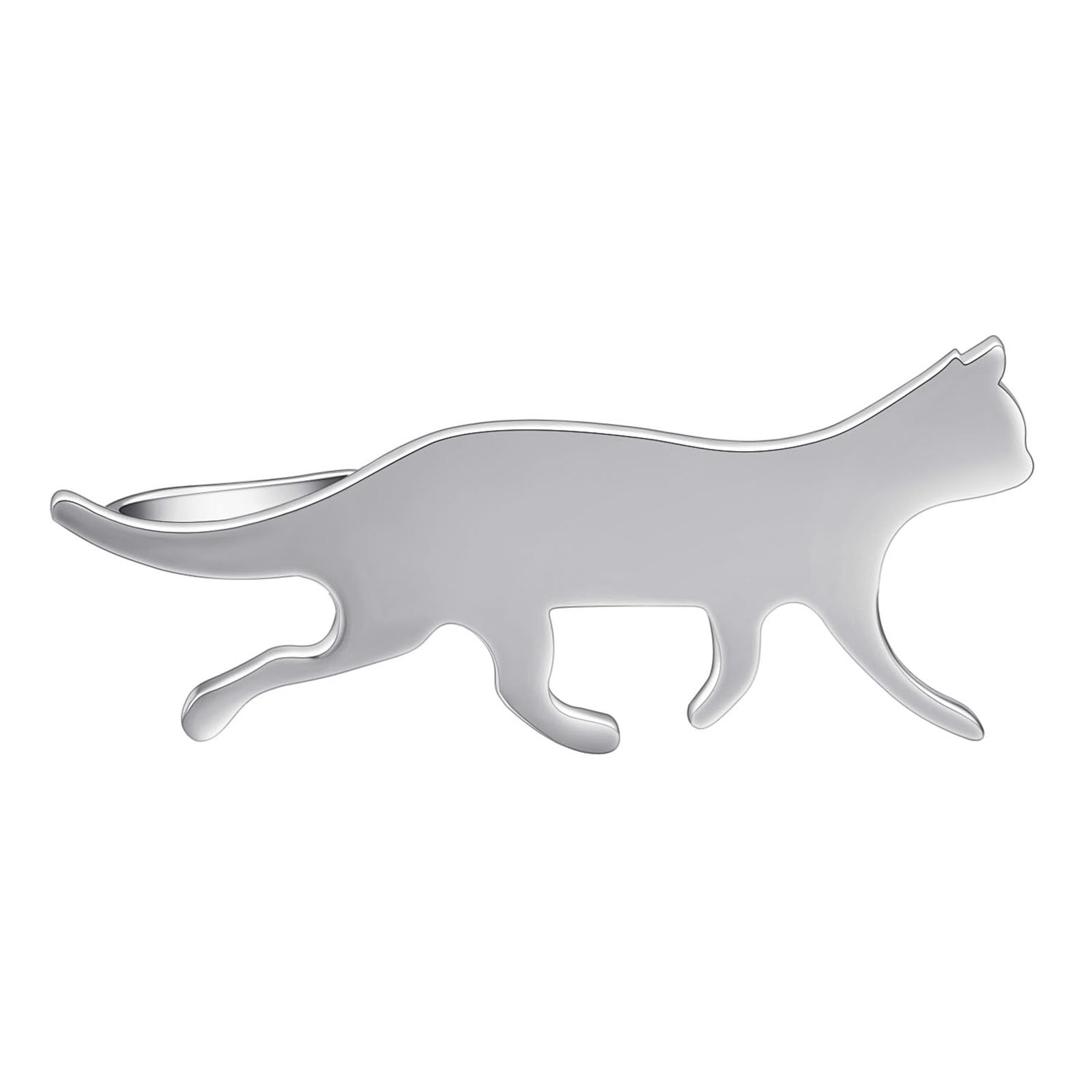 Asienice Personalisierte Krawattennadel für Herren Hochwertig Krawattenklammer Messing Lustig Krawattennadel Hirsch Katze Schläger Biene Wolf