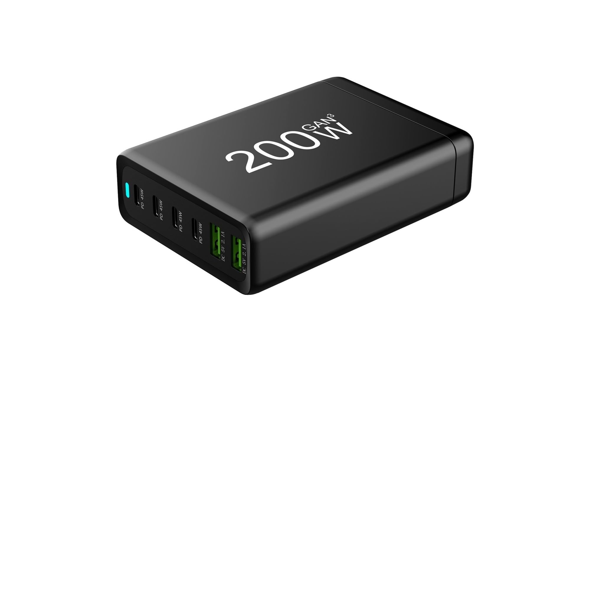 Ładowarka 100 W 120 W 200 W 6 portów USB typu C Ładowarka PD Szybkie ładowanie 3.0 Szybka ładowarka USB typu C Ładowarka USB do telefonu komórkowego,Bezpieczny i Wydajny