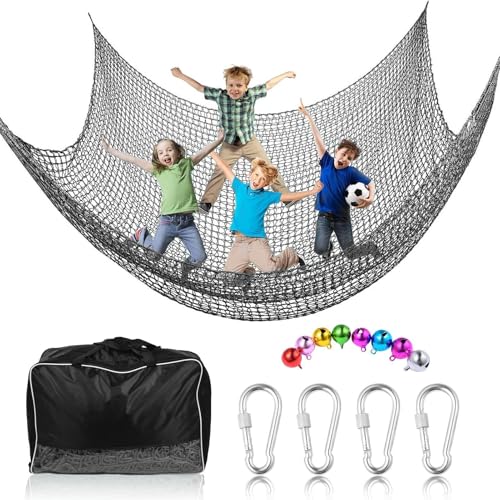 Rete da arrampicata, rete da arrampicata | robusta rete di sicurezza per parco giochi | ponte a rete sul cortile posteriore, struttura per arrampicata su roccia, rete di sicurezza,