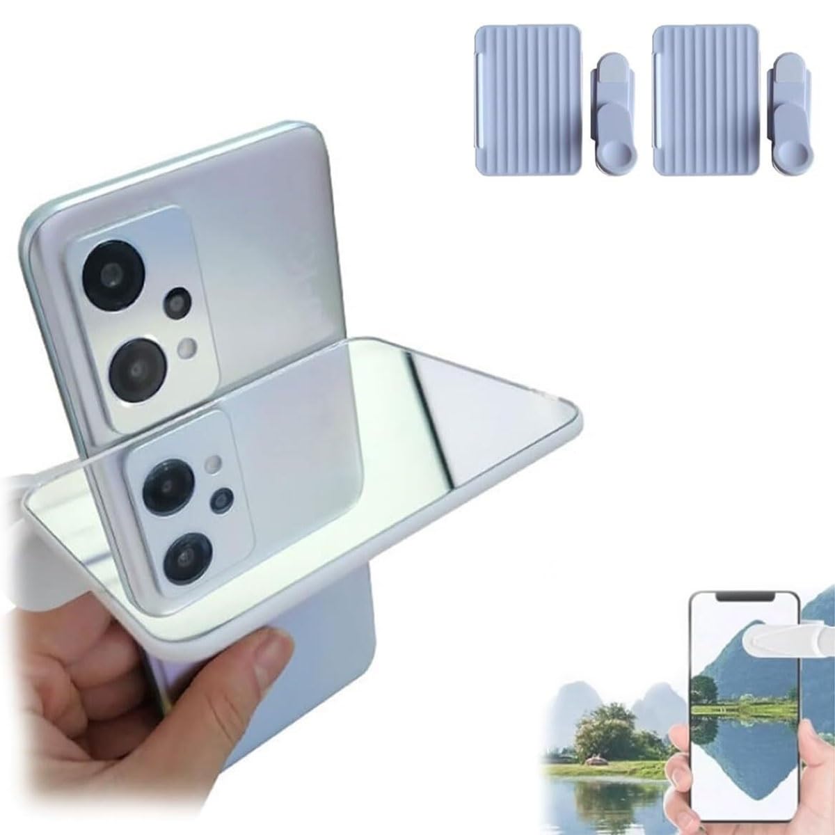 Reflection Voor Telefooncamera, 2023 Smartphone Camera Reflectie Clip Kit Verstelbare Draagbare Telefoon Camera Reflectie Spiegel Reflectie Selfie Spiegel Voor Telefoon Camera