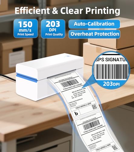 ORGSTA Bluetooth Thermal Shipping Label Printer: Wireless Computer Connection with Bluetoo - image 3