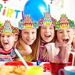 36 Pack Birthday Crowns for Kids Colorful Paper Party Hats Birthday Crown Set for Teachers Students Classroom - Image 5