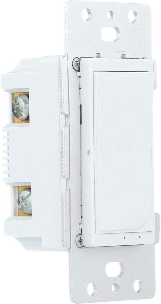 Westek SMARTINWALL WiFi Enabled in-Wall Switch Timer by Amertac, Compatible with Alexa-Control Phone or Tablet, Easy Install, Stylish Design-Ideal for Vacations, Customize Your Lighting, Silver