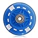 80mm LED Flash Light Up Wheel con 2 cuscinetti a sfera Abed-7 per mini micro scooter (blu)