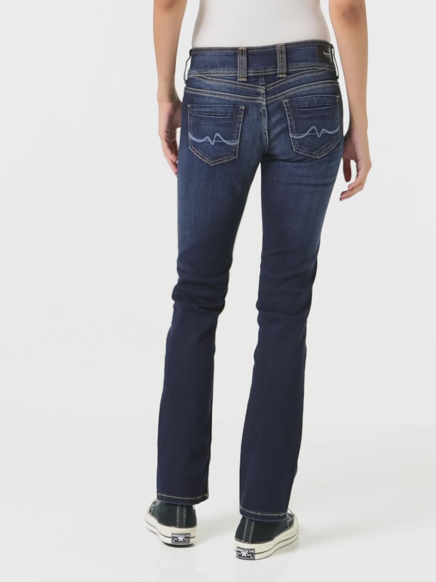 Pepe Jeans GEN - Straight leg jeans - blue denim/Blauw denim/bluedenim Pepe Jeans GEN - Straight leg jeans - blue denim/Blauw denim/bluedenim