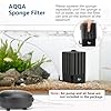 AQQA Aquarium Sponge Filter Submersible Fish Tank Filter Ultra Quiet Aeration Bio Sponge Corner Filter for Breeding Fry Betta Shrimp Fish Tank (Small for 5-20 Gallon) #1