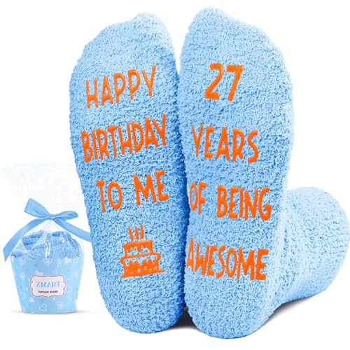 Image of HAPPYPOP Birthday Gift Ideas - Socks for 26 27 28 29 30 Year Olds Women Men