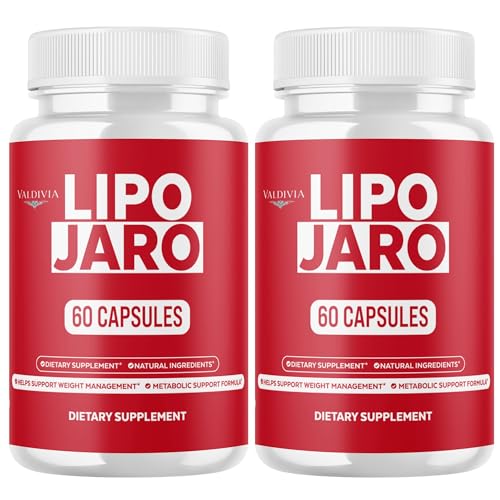 (2 Pack) Lipojaro Capsules Official Lipo Jaro with Natural Ingredients Advanced Formula Health and Wellness Formula Vitamin Max Strength Active Lifestyle Multivitamin Supplement (120 Capsules)