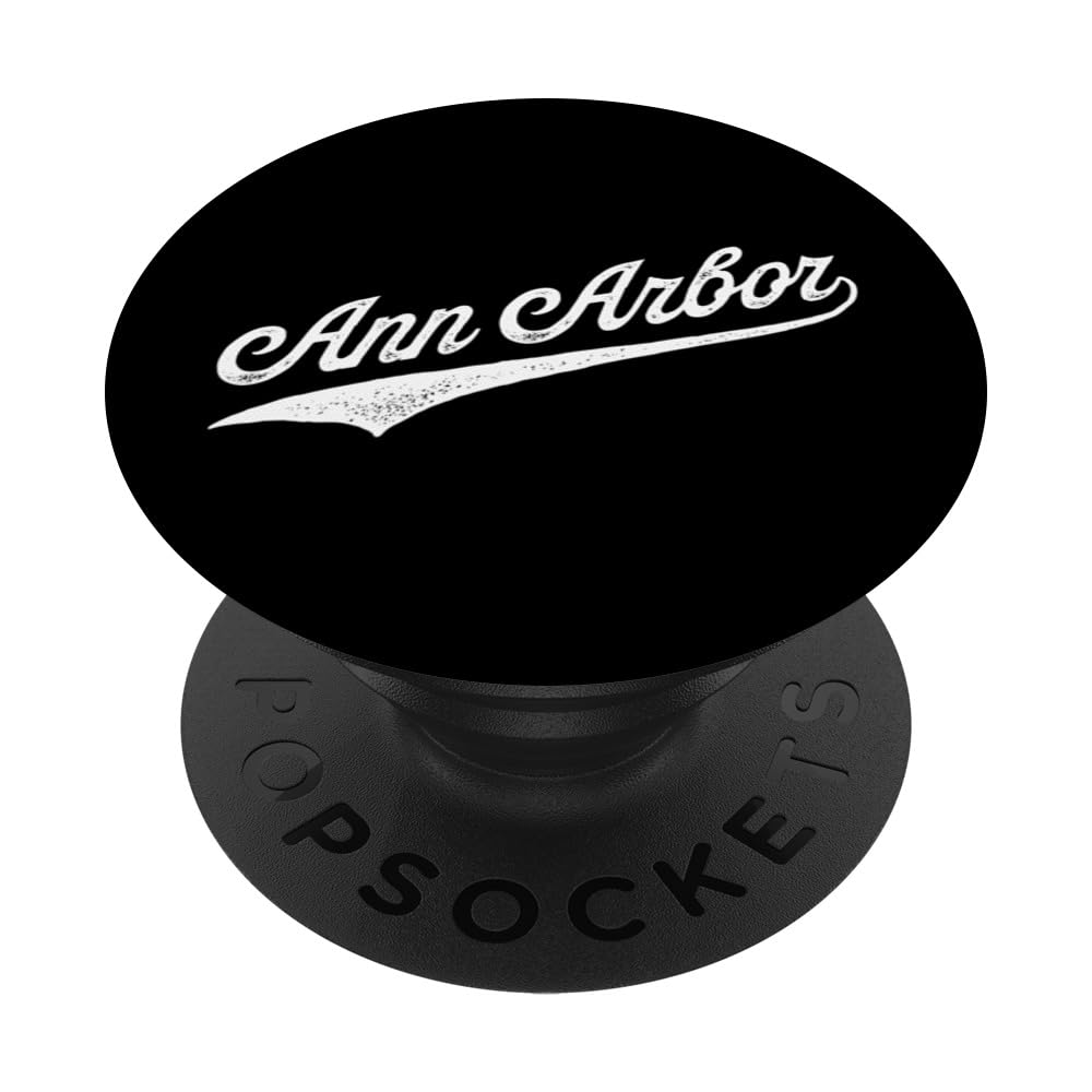 Ann Arbor PopSockets Swappable PopGrip, Black