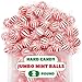 Jumbo Mint Balls - 2 Pound Bulk Pack - 90 Count - Peppermint Hard Candy Individually Wrapped - Classic Peppermint Candy for Jars, Gifting, and Holiday Favors