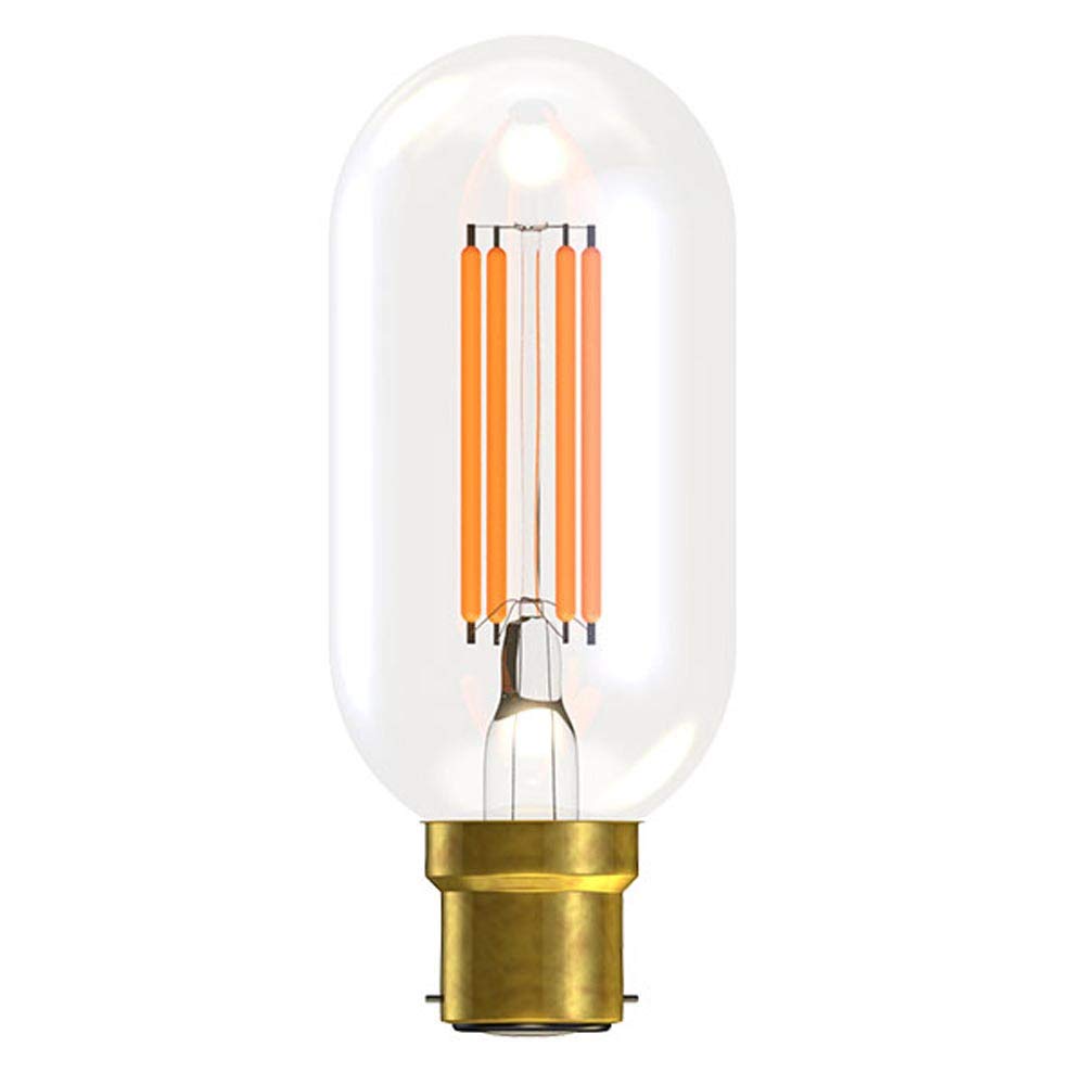 British Electric Lamps Bell Led Tubular Lamp Clear 240V 4W (40W) B22d 2700K 45X110mm
