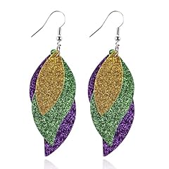 B4:Mardi Gras Earrings