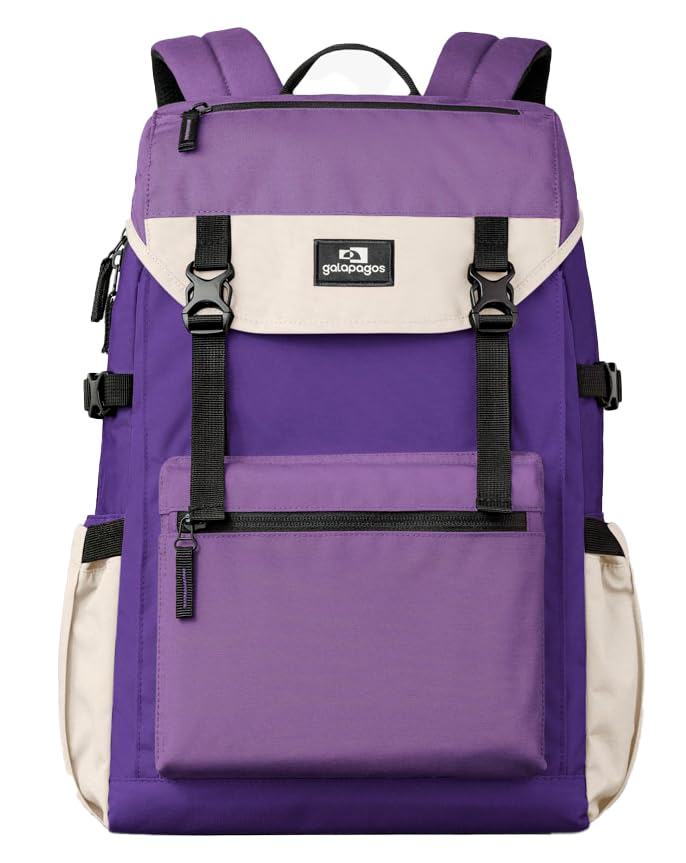 Mochila Pelican 2.0, 30 Litros, Compartimento para Notebook 15,6', 44 x 30 x 18 cm (Roxo Lavanda e Areia)