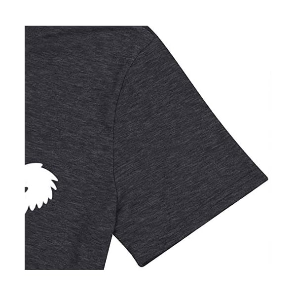 GEMLON Women The Chicken Whisperer Shirt Funny Graphic Farm Life Tee Casual Sleeve Top (Dark Grey, S)