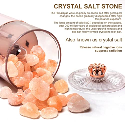 Wokuya 7 Colors Romantic Himalayan Pink Salt Lamp For Bedroom, Natural Crystal Salt Rock Lamp For Warm,Peaceful Night Light, Modern Healthy Decorative Home Atmosphere Lamp (Pink) #TOP1