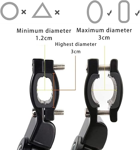 Vista 42 de Soporte ajustable de aleación de aluminio para bicicleta, negro, bicicleta de 24 "-28" Negro ajustable para bicicleta de 24"-28