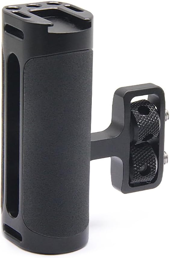 FEICHAO Camera Side Handle 1/4 Expansion Screw Grip for DSLR Camera Cage Photography Expansion (Gray)