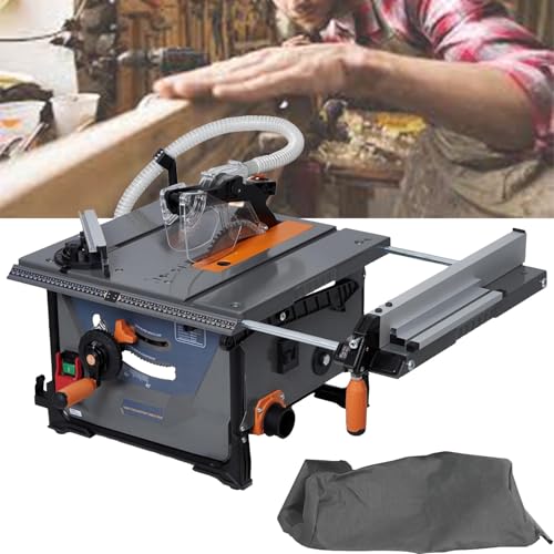 twostronking Scies à Onglet électriques à Taux D'absorption De La Poussière De 98%, Scie à Table Rétractable, avec Lame Rétractable De 8,5 Pouces, 5 000 TR/Min, Angle De Coupe Réglable De 0 à 45 °