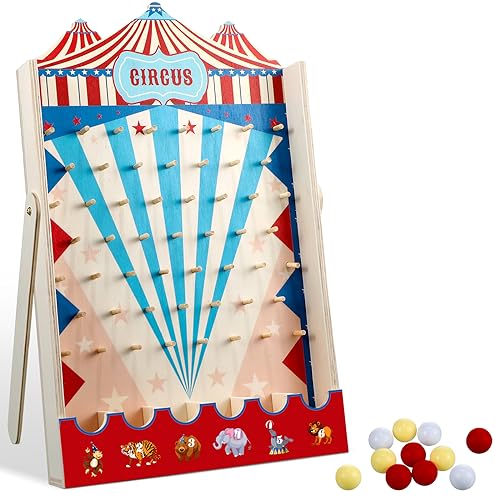 Juego de Mesa Disk Drop con 8 Discos Tema Carnaval miniatura 1
