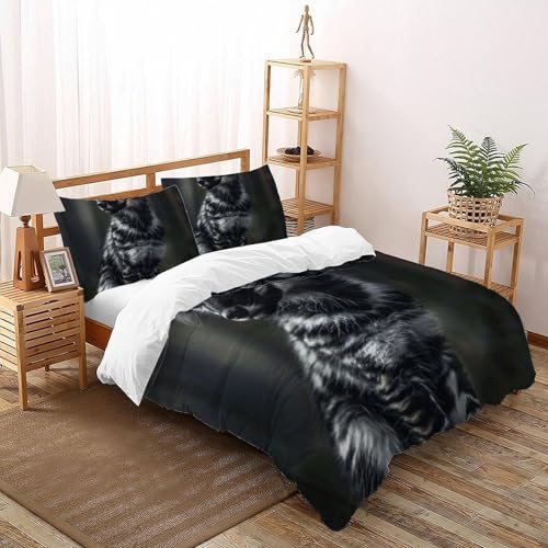 Housse de couette super king 260x220cm microfibre de qualité supérieure 3D