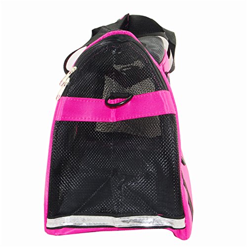 Colorpet Soft-Sided Pet Carrier, Comfortable Carrier, Adjustable And Foldable, Airline Approved Pet Travel Carrier Pink #TOP3