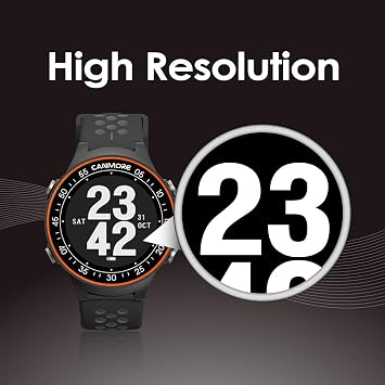 CANMORE TW411 Golf GPS Watch with Fitness Tracker, 41,000+ Free Preloaded Worldwide Course, Upgraded IC Chip, Orange