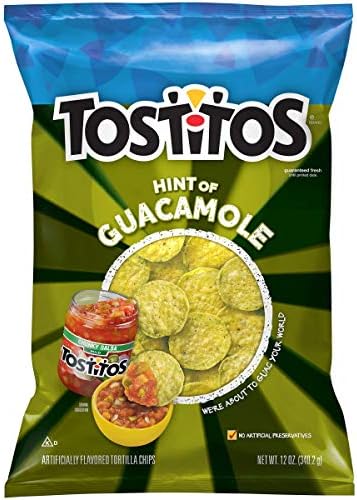 Tostitos Hint Of Guacamole Tortilla Chips, 12 Oz
