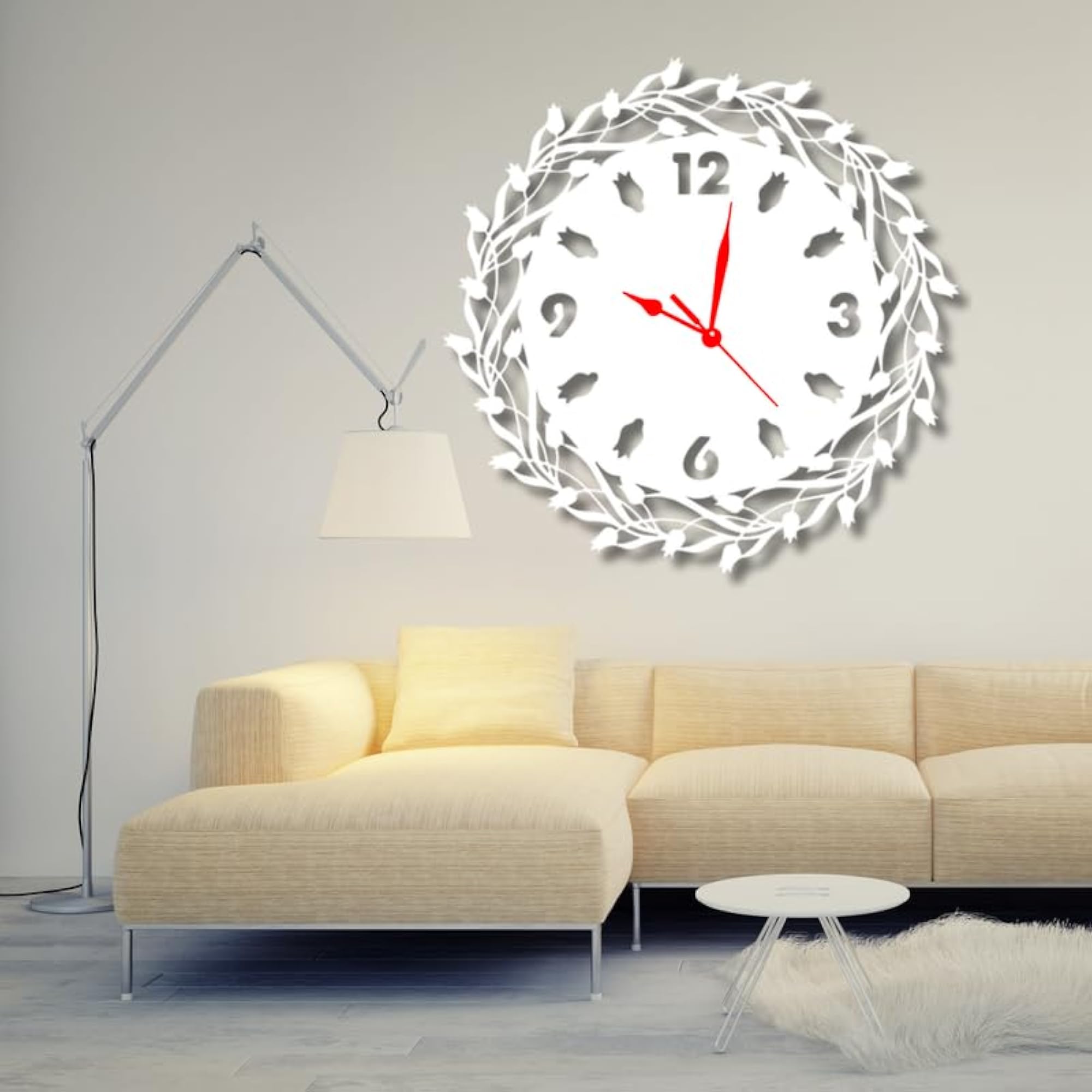 Metal Wall Clock Modern Clocks for Living Room