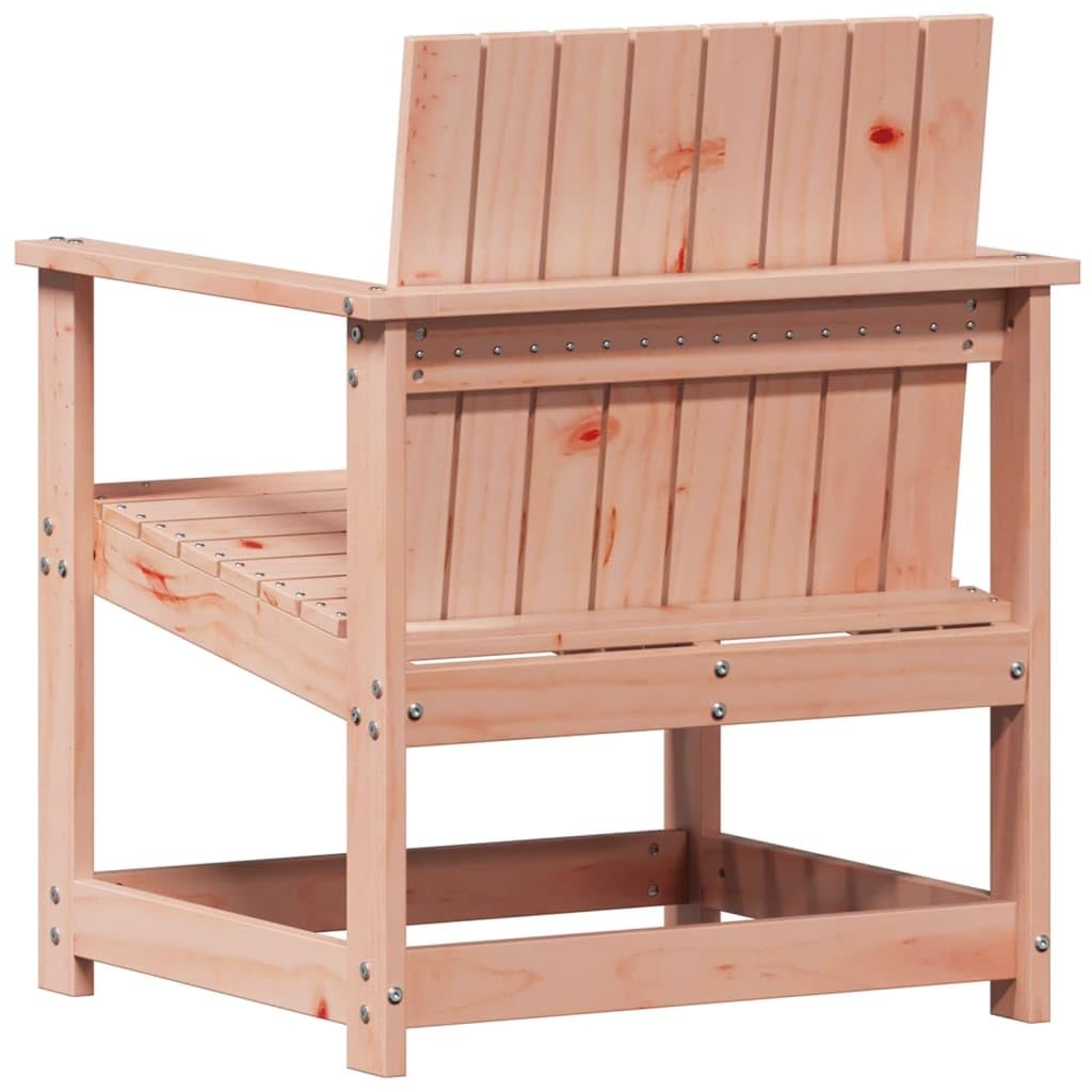 Sedia da giardino in legno massiccio Douglasie, 62 x 56 x 77 cm, poltrona da giardino in legno con braccioli e schienale, design a doghe per la secchezza, sedia stabile per esterni, per