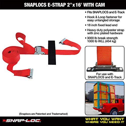 Logistic Cam Strap, 16Ft X 2In, 1000Lb #TOP1