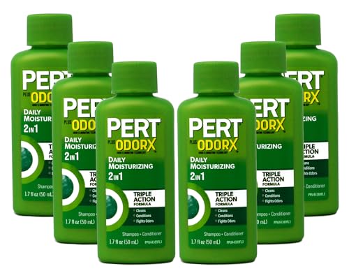 Pert Plus 2-in-1 Shampoo & Conditioner, Classic Clean 1.70 oz (Pack of 6)