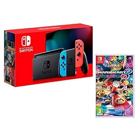 Nintendo Switch console Rouge Néon/Bleu Néon32Go + Mario Kart 8 Deluxe