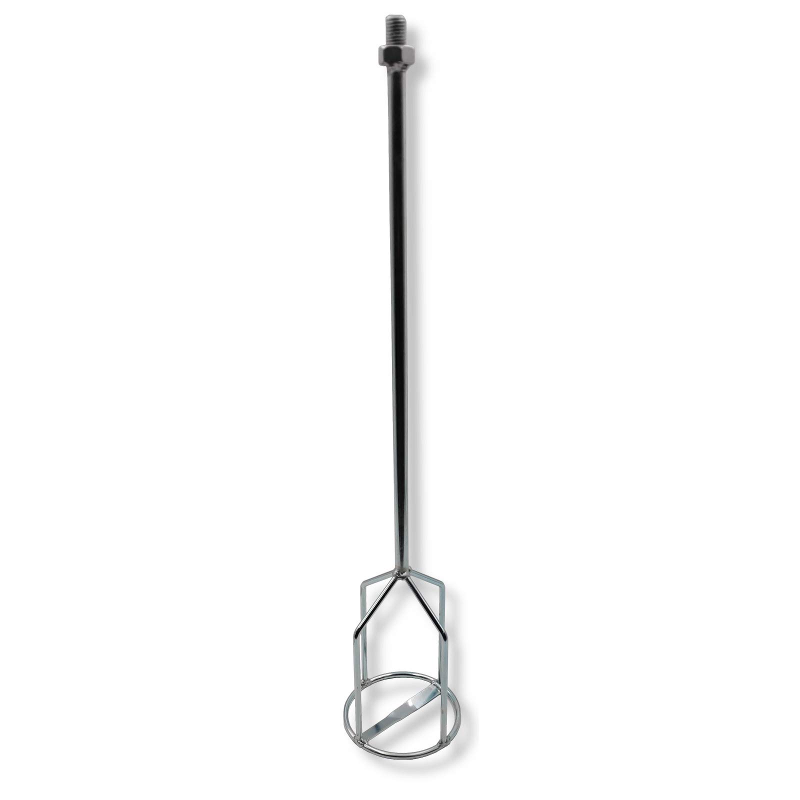 DEWEPRO® Mélangeur à Cage Ø120 mm avec Raccord M14 – Longueur 600 mm – Compatible Perceuse et Visseuse – Idéal pour Mortier, Colle, Peintures, Enduits et Mastics – Robuste et Anti-Corrosion