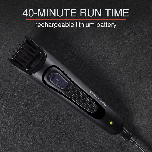 Remington Rechargeable Beard Trimmer Kit with Detail and Nose Trimmer