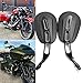 8mm Black Motorcycle Rearview Side Mirror Hollow styling Compatible with Harley Street Glide Road King Dyn Softail Bobber Cruiser Custom MT