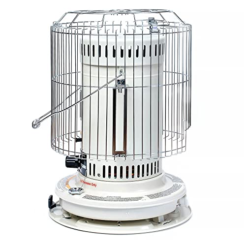 Sengoku Indoor & Outdoor Kerosene Heater, 23,500 BTU, Portable Use, White - Cordless Space Heater for Home, Garage, Basement, and Camping