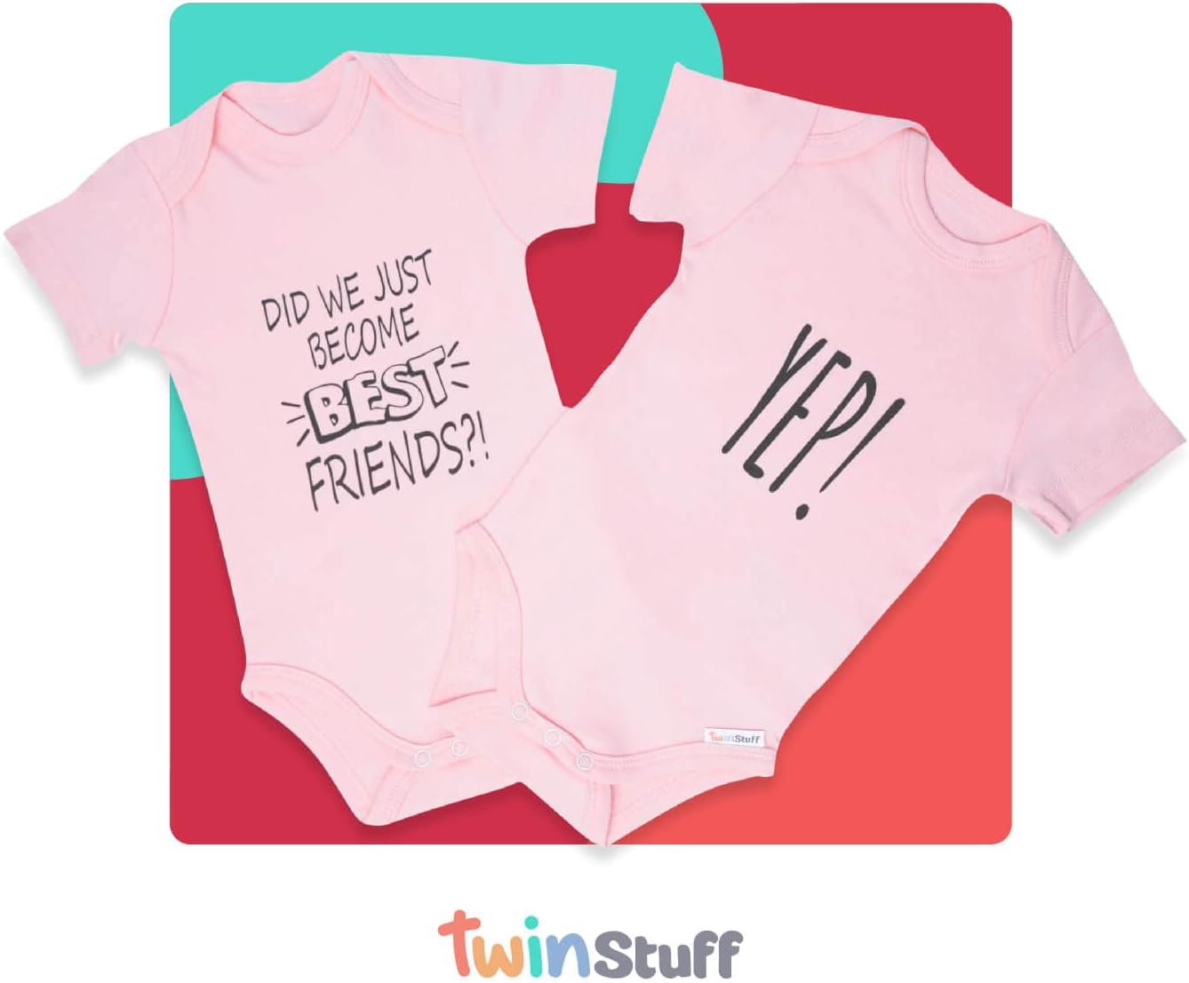 100% Cotton Unisex Baby Bodysuit Onesies & Best Friends Rompers