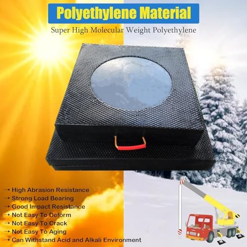 Heavy Duty Outrigger Pads for Bucket Trucks | Stackable RV Leveling Pads | Durable Support for Crane, Tow Truck, Tree Service | Non-Slip, Portable, Essential Equipment