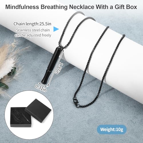 Mowouhn Colar de respiração para alívio de ansiedade e estresse, ferramentas para parar de fumar, co