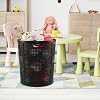 Vababa 40 L Tall Plastic Laundry Basket, Plastic Clothes Laundry Hampers, Black