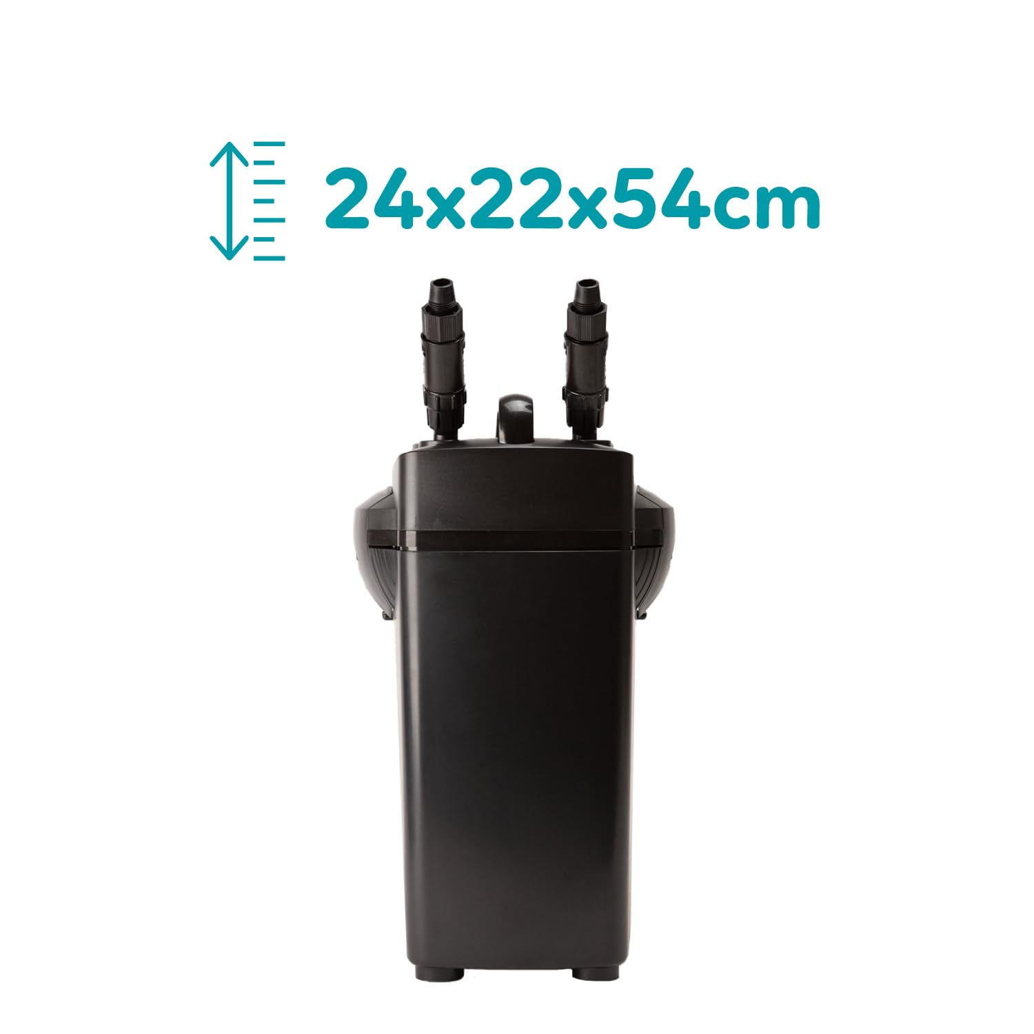 AQPET Halo 500 Filtro Esterno Professionale per Acquari, Silenzioso, Completo di Materiali filtranti, Portata Regolabile, Avvio Touch e Sistema Anti-Surriscaldamento, per acquari Fino a 500 Litri