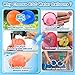 6 PCS Reusable Water Balloons - No Magnets, Self Sealing Silicone Water Bomb with Mesh Bag, Quick Fill Water Splash Ball for Outdoor Activities, Summer Toys Swimming Pool Toys Party Gift for Kids