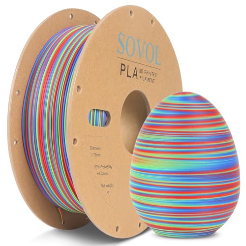 Sovol Matte PLA Filament 1.75mm Tri-Color Co-Extrusion 1kg