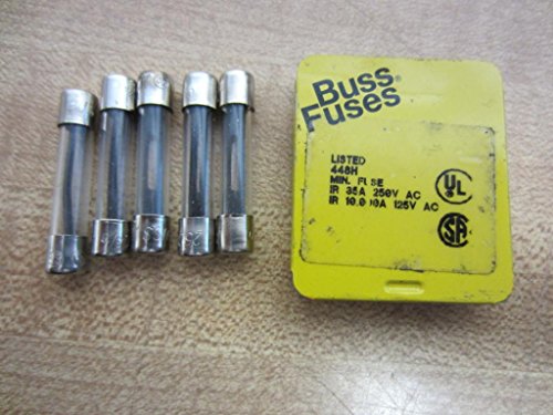 Fusible AGC-3/10 tube verre 250V Bussmann action rapide pour cartouche électrique 6.3x32