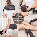 Snailax Cordless Shiatsu Neck Massager, Kneading Shoulder Massage with Heat, Neck & Shoulder Shiatsu Massager, Massage for Body, Use at home and Office