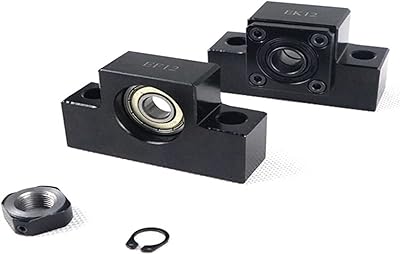 SUOFEILAIMU-PHONE CASE EKEF10/EKEF12/EKEF15/EK20EF20 Screw Support Bracket Fixed Bracket Linear Bearing EKEF for Ball Screw SFU High Precision (Color : 1pcs, Guide Length : EF15)