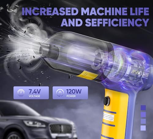 Image of Vacuum Cleaner for Car Use Car Vacuum Cleaner with Compact Wireless Design, Mini Vacuum Cleaner for Home Dust and Car Interior Cleaning for Travel Office and Daily Household Use