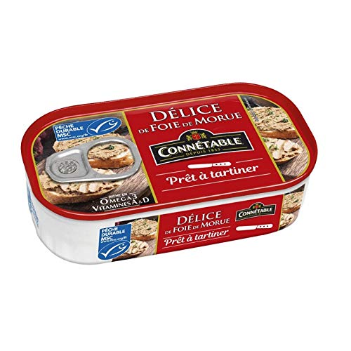 CONNETABLE - Délice De Foie De Morue Msc 80G - Lot De 4