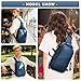 WEPLAN Crossbody Bags for Women Men,Waterproof Sling Bag Backpack Casual Chest Bag,Shoulder bag for Outdoors Hiking Traveling,Blue