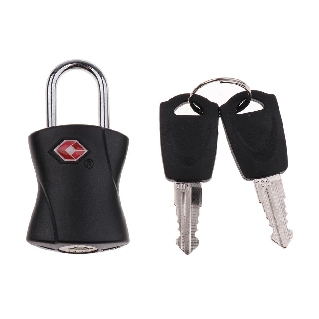 Merishopp TSA Lock Travel Luggage Secure Key Locks with Zinc Alloy | Keyed Padlocks Access Control Equipment Facility Maintenance & Safety-image-35